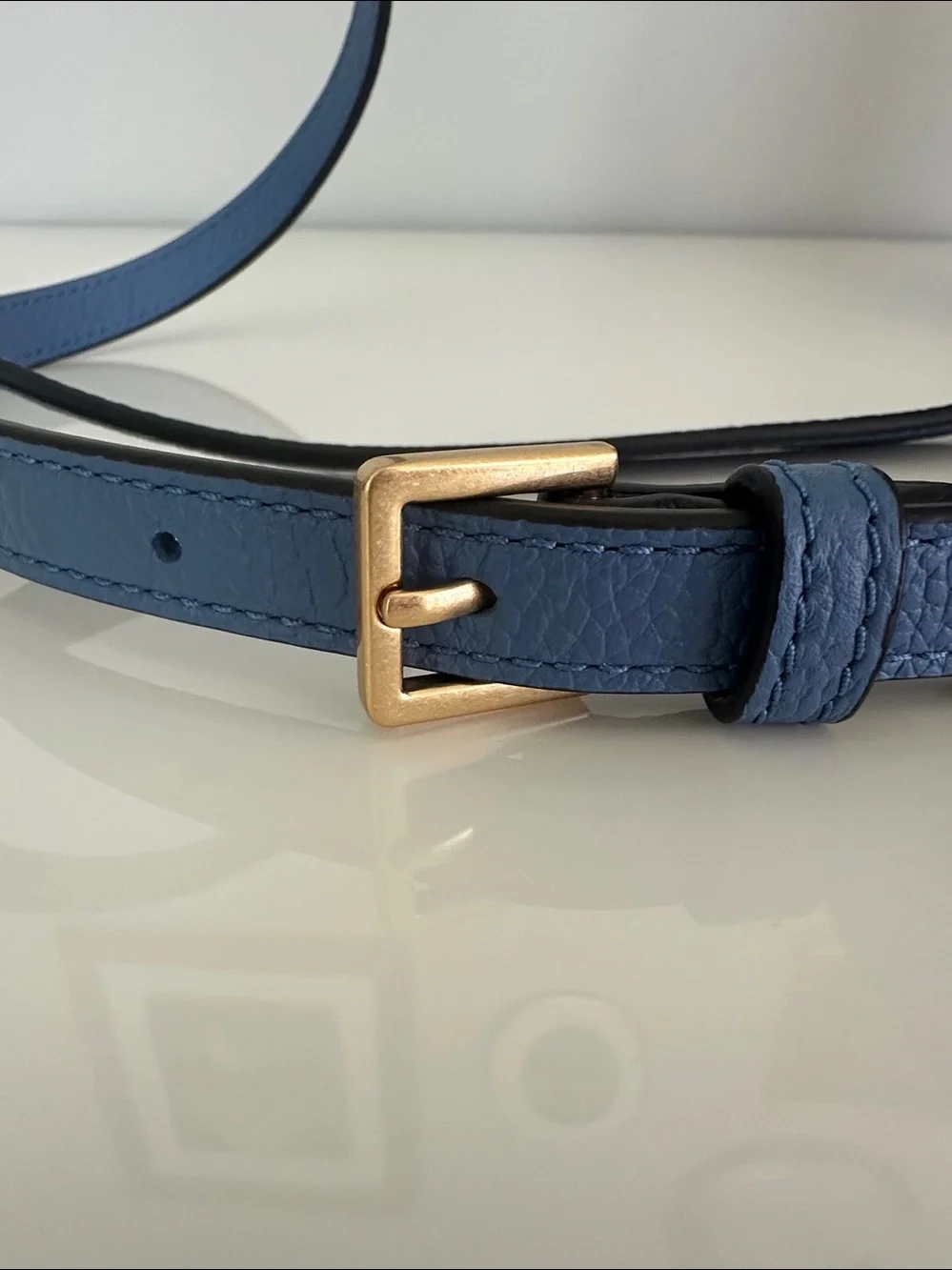 Tory Burch McGraw Bucket Shoulder Bag in Bluewood Blue.